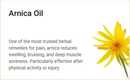 Arnica Oil - Therawolf ingredients.