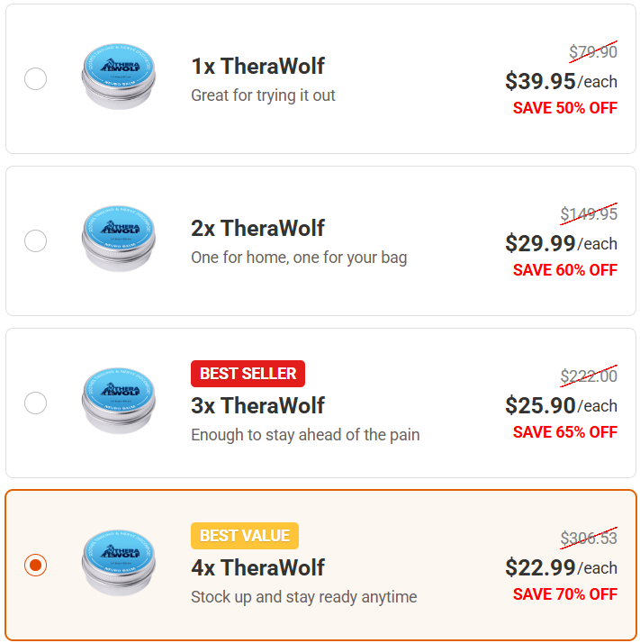 TheraWolf Neuro Balm price - All TheraWolf Neuro prices – TheraWolf Neuro Official Website
